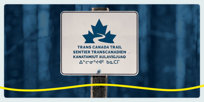 Indigenous Langages Signage on the Trans Canada Trail