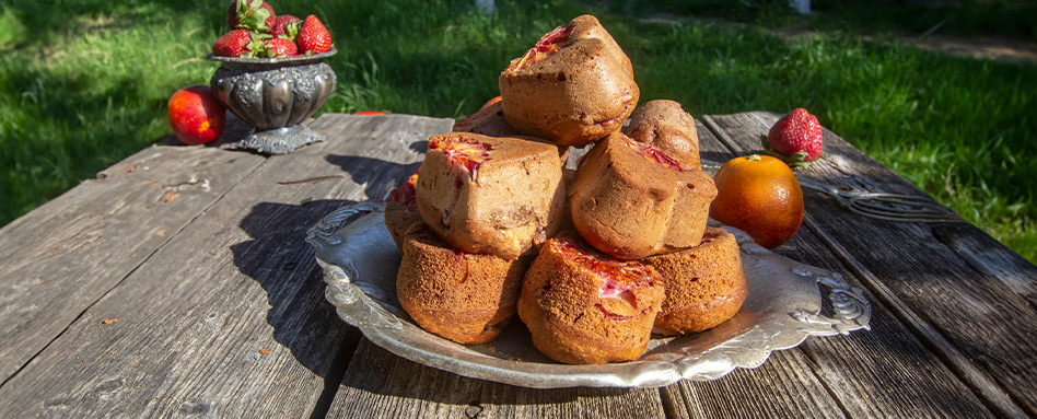 Journée Manger dehors : Muffins aux fraises