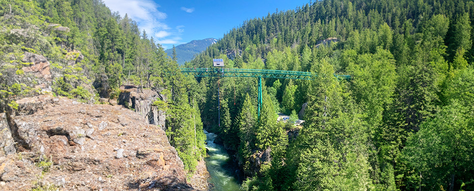 Les chutes Brandywine et le Bungee Bridge 