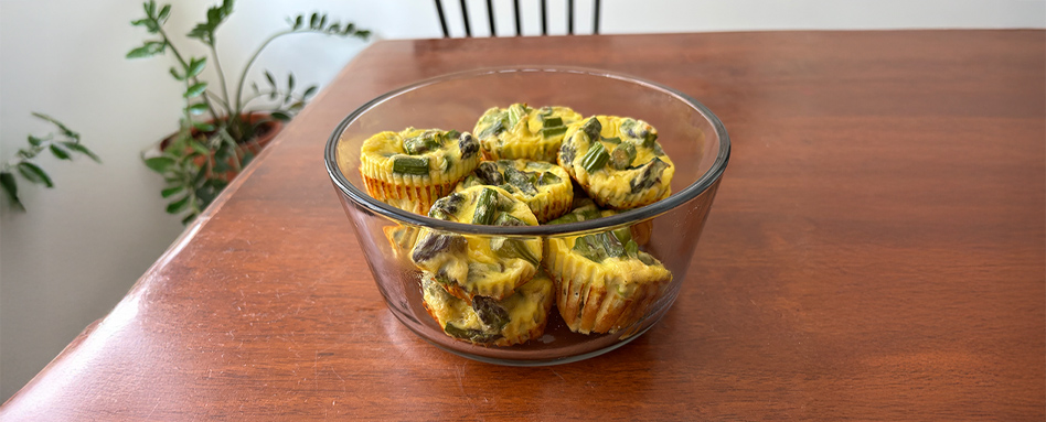 quiches in a bowl
