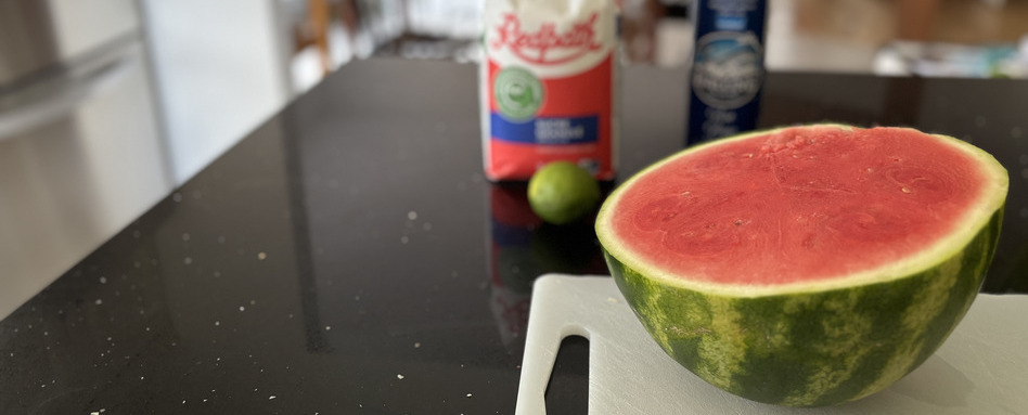 watermlon on a cutting board