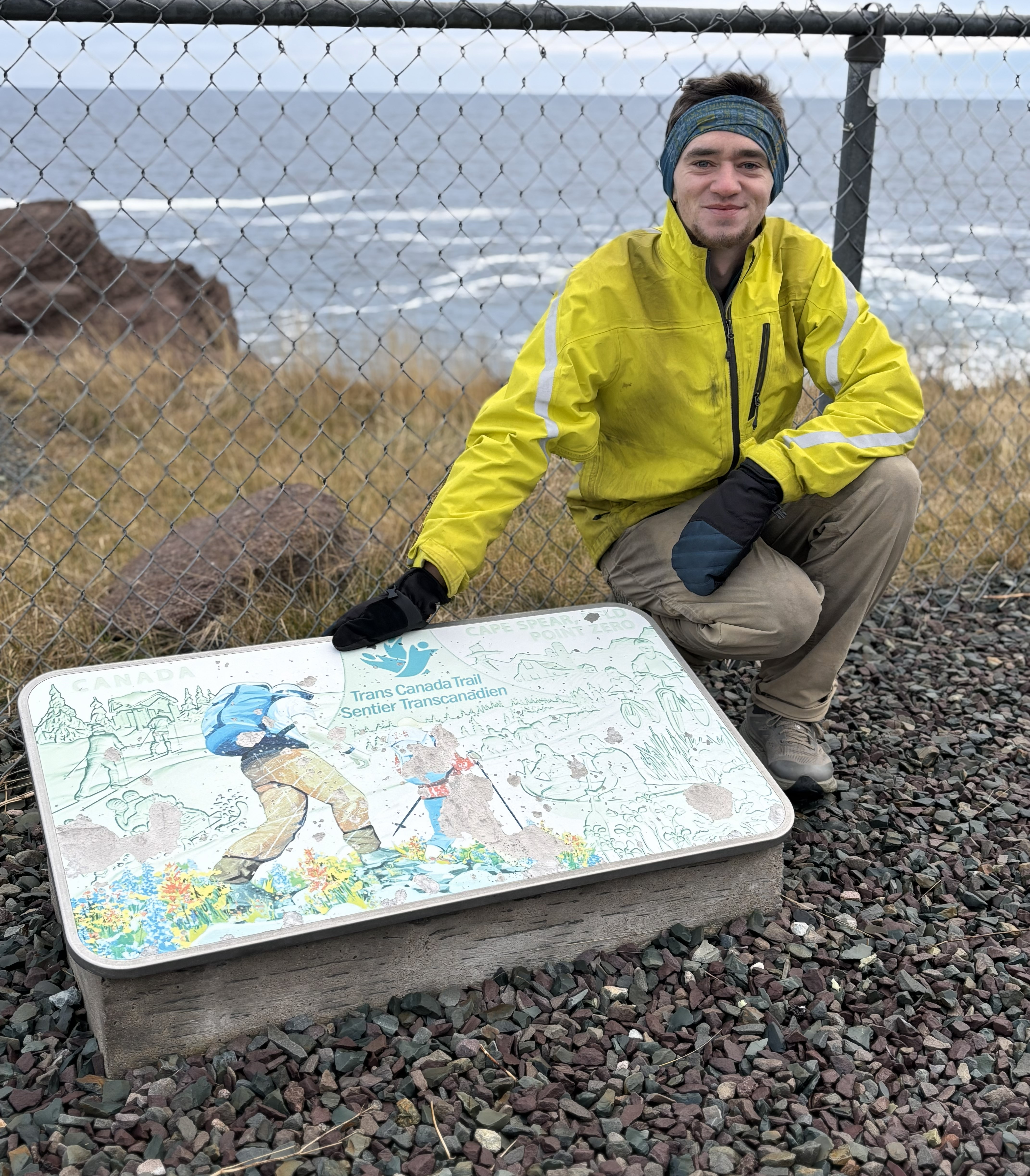 Aidan Beckett at Cape Spear, Canada's Easternmost Point.