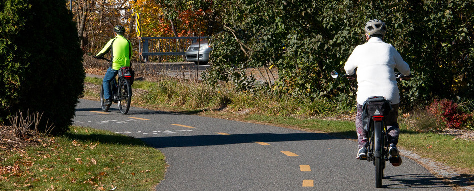 bike path with single rider