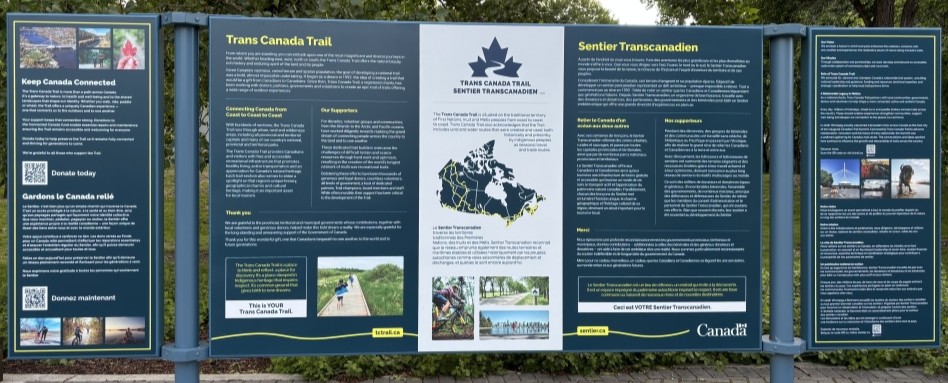 large signage of trans canada trail