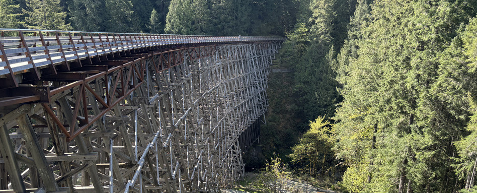 base of a tall bridge
